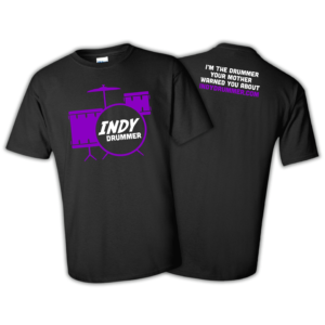 Indy Drummer Original Shirt Front:Back